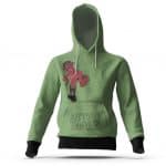 Rapper Travis Scott Unique Sketch Art Lime Green Hoodie