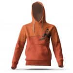 Travis Scott Cactus Jack Broken Doll Artwork Orange Hoodie