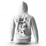 Travis Scott Look Mom I Can Fly White Graphic Hoodie