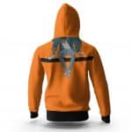 Travis Scott Over The Edge Cartoon Art Orange Hoodie