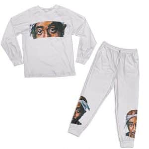 Tribute To 2Pac Amaru Shakur Paint Artwork Pajamas Set