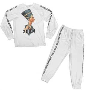 Tupac Shakur 2 Die 4 Pharaoh Tattoo Logo Pajamas Set