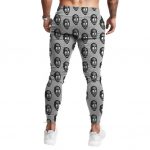 2Pac Amaru Shakur Creepy Head Pattern Unique Gray Joggers