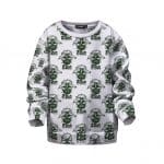 2Pac Is Alive Skull Art Pattern Epic White Kids Sweater