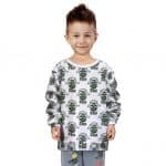 2Pac Is Alive Skull Art Pattern Epic White Kids Sweater