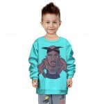 2Pac Makaveli Cartoon Artwork Awesome Kids Sweatshirt