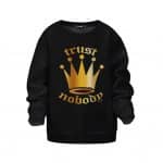2Pac Makaveli Trust Nobody Golden Crown Dope Kids Sweatshirt