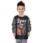 2Pac Shakur Black Bandana Pattern Design Epic Kids Sweater