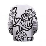 2Pac Shakur Graffiti Typography Pattern Children Sweater
