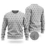 2Pac Smile Now Cry Later Tattoo Pattern Wool Sweatshirt