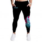 Amazing Tupac Shakur Neon Lights Artwork Black Joggers