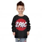American Rapper 2Pac Logo Design Dope Children Sweatshirt