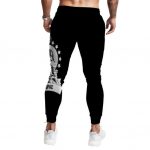 American Rapper Tupac Shakur Portrait Black White Joggers