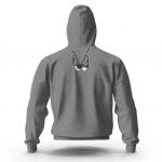 Awesome Snoop Doggy Dogg Eyes Logo Gray Zip Up Hoodie
