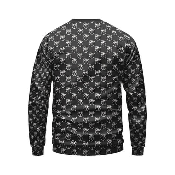 B Is For Biggie Head Cut-Out Design Crewneck Sweater