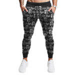 B Is For Biggie Smalls Dope Pattern Black Jogger Pants