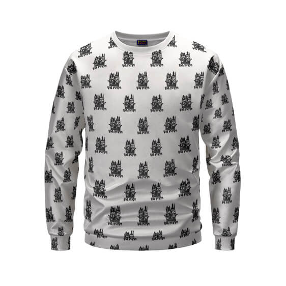 Big Poppa Crown And City Silhouette Pattern Sweater