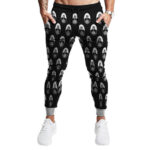 Biggie King Monochrome Parody Logo Pattern Jogger Sweatpants