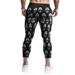 Biggie King Monochrome Parody Logo Pattern Jogger Sweatpants