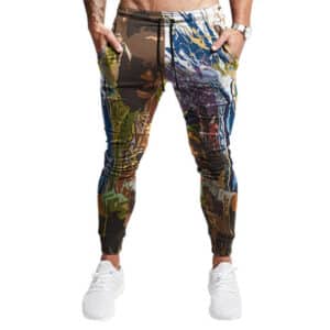 Biggie Smalls Counting Money Abstract Painting Art Joggers