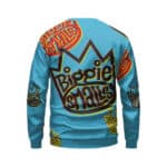 Biggie Smalls Crown Dope Pattern Light Blue Sweatshirt