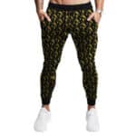 Biggie Smalls Gold Face Silhouette Pattern Dope Jogger Pants