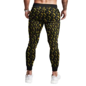 Biggie Smalls Gold Face Silhouette Pattern Dope Jogger Pants