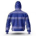 Crip Gangsta Snoop Dogg Bandana Pattern Epic Zipper Hoodie