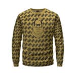 Crowned Biggie Smalls Pattern Vintage Gold Sweater