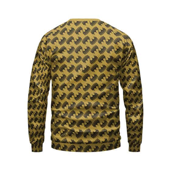 Crowned Biggie Smalls Pattern Vintage Gold Sweater