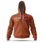Dead Man Walkin’ Snoop Dogg Album Cover Orange Zipper Hoodie