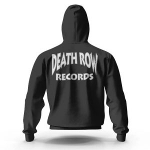 Death Row Records Snoop Dogg Artwork Black Zip Up Hoodie