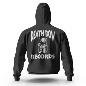 Death Row Records Snoop Doggy Dogg Black Zipper Hoodie