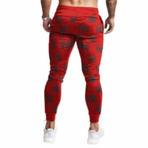 Dope Biggie Smalls Crown Logo Typography Pattern Red Joggers