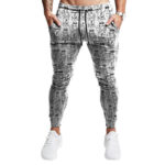 East Coast Biggie Smalls Cartoon Art Pattern White Joggers