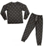 East Coast Biggie Smalls Crown Pattern Pajamas Set