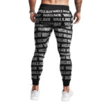 East Coast Rapper Biggie Wallace Name Pattern Dope Joggers