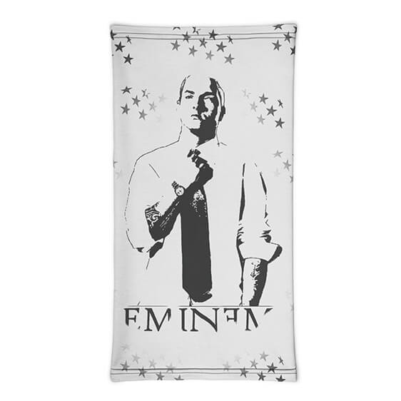 Eminem American Flag Stars Charcoal Art Neck Warmer