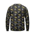 Gold Crown Biggie Portrait Pattern Crewneck Sweater