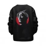 Hip-Hop Rap Artist Tupac Shakur Silhouette Kids Sweatshirt