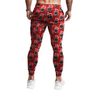 It Was All A Dream Notorious B.I.G. Pattern Red Joggers