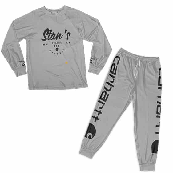 Marshall Mathers Stan's Boxing Gym Logo Gray Nightwear Set