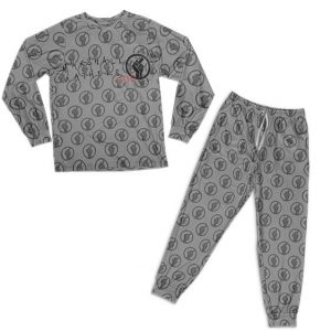 Marshall Mathers Too BLM Parody Logo Pattern Gray Pajamas Set