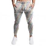 Multicolor Tupac Makaveli Head Pattern Jogger Pants