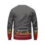Notorious Typography Flame Pattern Biggie Sweatshirt