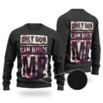Only God Can Judge Me Crowned Tupac Silhouette Wool Sweater