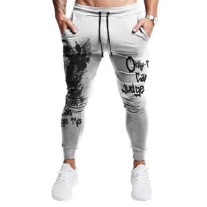 Only God Can Judge Me Tupac Abstract Graffiti Art Joggers