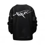 Rap Artist Tupac Name Signature Black Kids Sweatshirt
