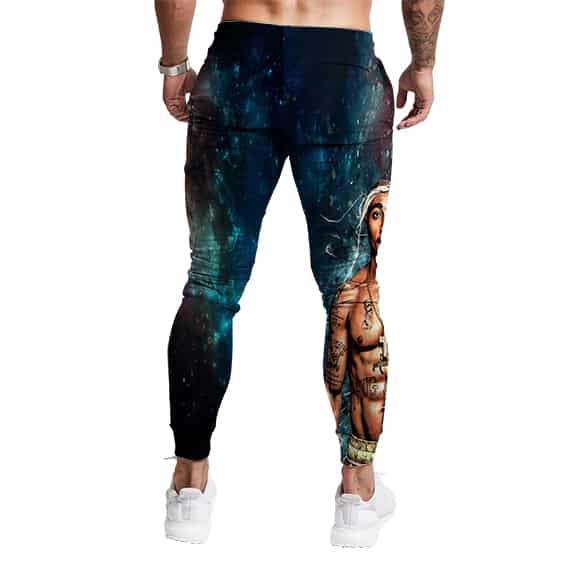 Rap Artist Tupac Shakur Galaxy Artwork Awesome Jogger Pants