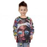 Rap Icon 2Pac Shakur Colorful Pop Art Children Sweatshirt